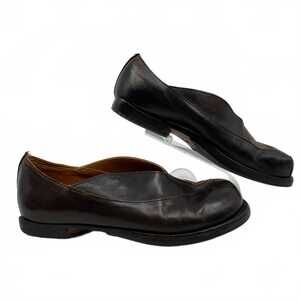 Cydwoq Dark Brown Leather Loafers | Women’s EU39 (US8) Square Toe